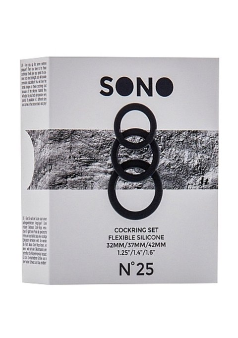 No.25 - Cockring Set - Black No.25 - Cockring Set - Black
