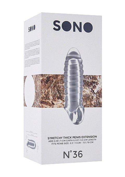 No.36 - Stretchy Thick Penis Extension - Translucent No.36 - Stretchy Thick Penis Extension - Translucent