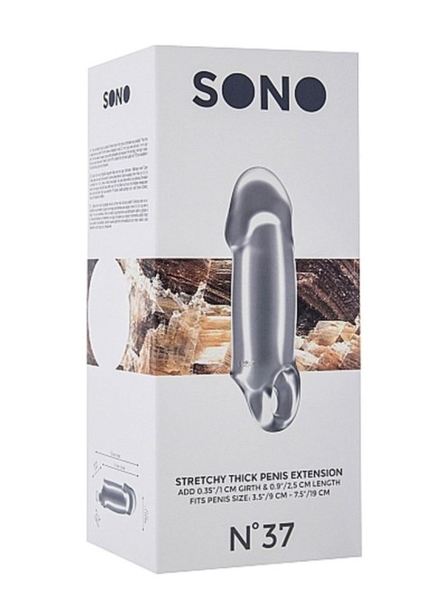 No.37 - Stretchy Thick Penis Extension - Translucent No.37 - Stretchy Thick Penis Extension - Translucent