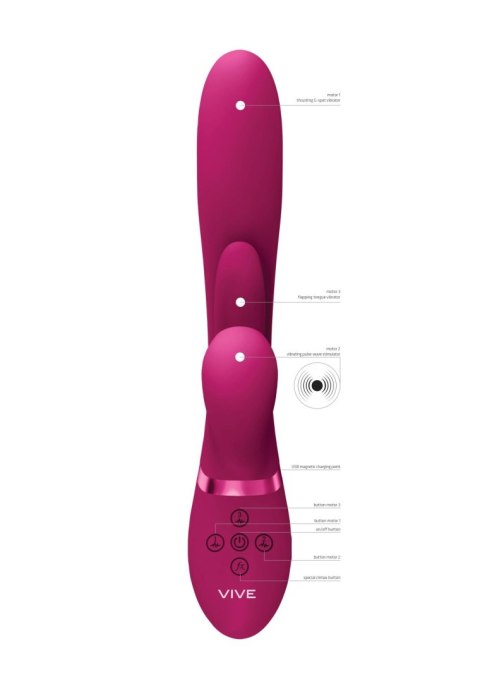 Kura - Thrusting G-Spot Vibrator with Flapping Tongue and Pulse Wave Stimulator Kura - Thrusting G-Spot Vibrator with Flapping Tongue and Pulse Wave Stimulator