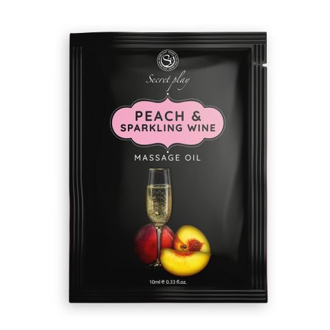PEACH & SPARKLING WINE MASSAGE OIL 10 ML PEACH & SPARKLING WINE MASSAGE OIL 10 ML