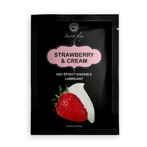 STRAWBERRY & CREAM HOT EFFECT LUBE 10 ML STRAWBERRY & CREAM HOT EFFECT LUBE 10 ML