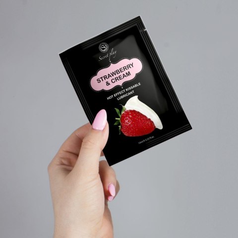 STRAWBERRY & CREAM HOT EFFECT LUBE 10 ML STRAWBERRY & CREAM HOT EFFECT LUBE 10 ML