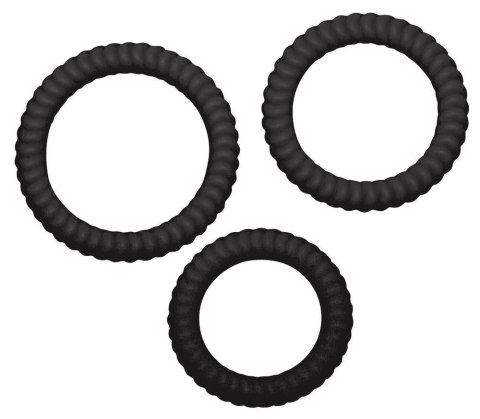 Lust 3 Cock Rings black Lust 3 Cock Rings black