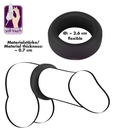 Black Velvets Cock Ring 2.6 cm Black Velvets Cock Ring 2.6 cm
