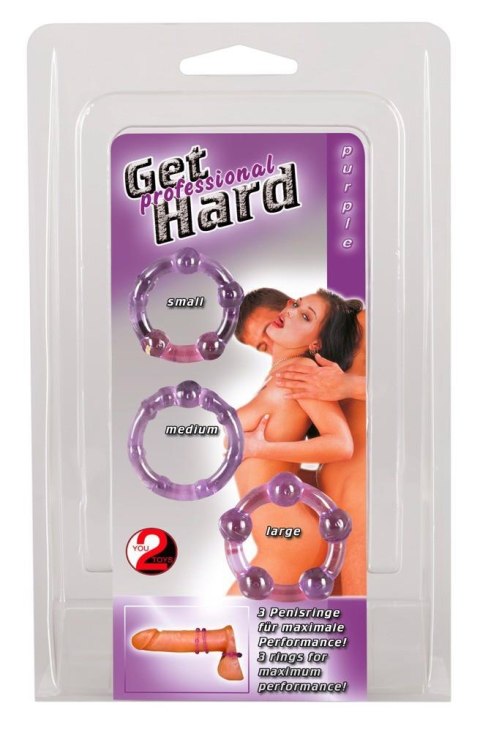 Cock Rings Set "Get Hard" lila Cock Rings Set "Get Hard" lila