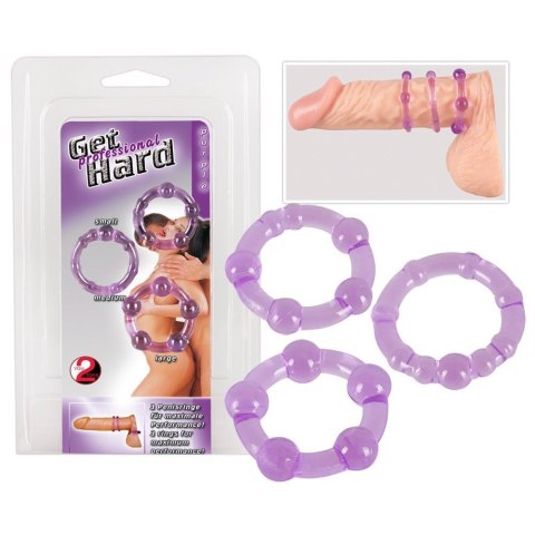 Cock Rings Set "Get Hard" lila Cock Rings Set "Get Hard" lila