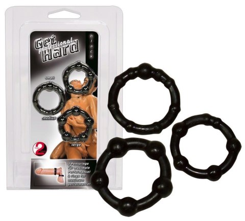 Cock Rings Set "Get Hard" schw Cock Rings Set "Get Hard" schw