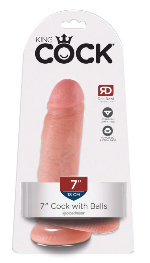 King Cock with balls 7 inch King Cock with balls 7 inch