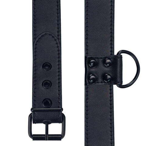 Bondage Fetish Black Matt Collar With Leash Bondage Fetish Black Matt Collar With Leash