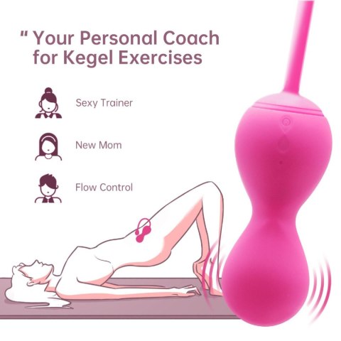 Kulki Kegla z Wibracjami | Smart Kegel Master Balls Pink Kulki Kegla z Wibracjami | Smart Kegel Master Balls Pink