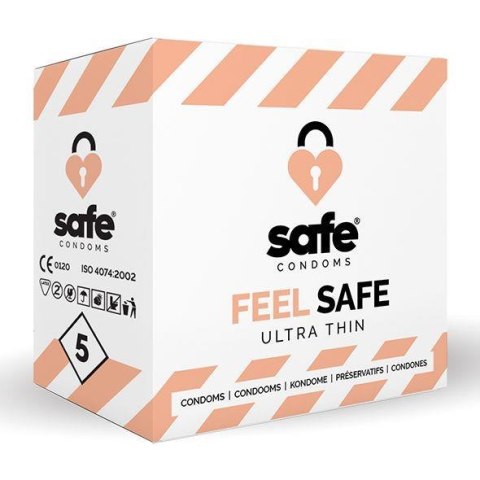 SAFE - Condoms Feel Safe Ultra Thin (5 pcs) SAFE - Condoms Feel Safe Ultra Thin (5 pcs)