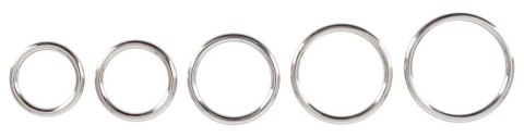 Bad Kitty Set of 5 Metal Rings
