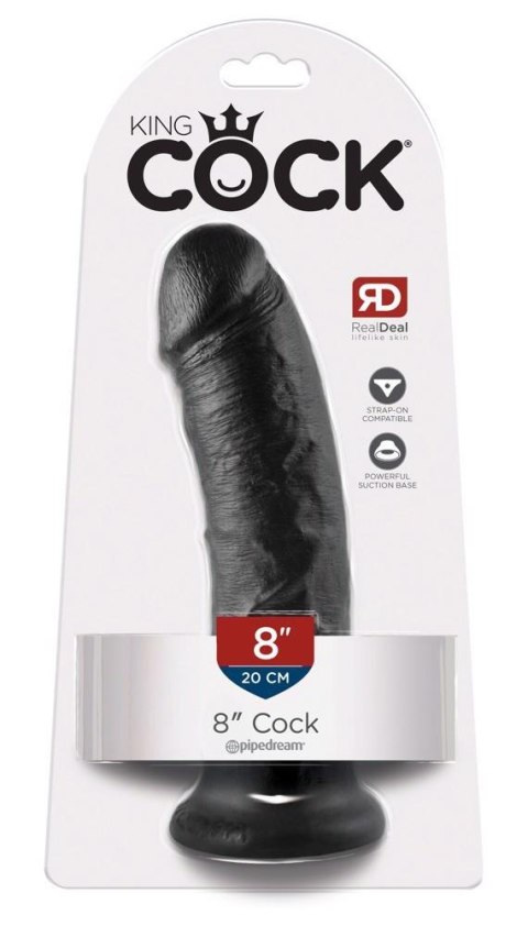 King Cock 8 inch Black King Cock 8 inch Black