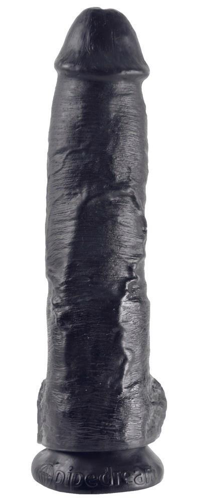 King Cock 10 inch Balls Black King Cock 10 inch Balls Black