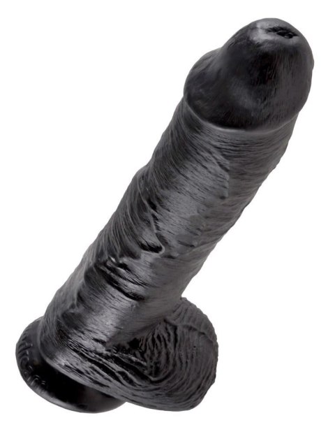 King Cock 10 inch Balls Black King Cock 10 inch Balls Black