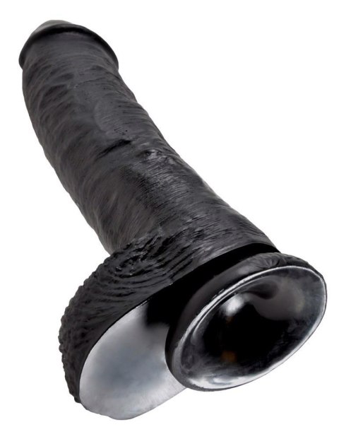 King Cock 10 inch Balls Black King Cock 10 inch Balls Black