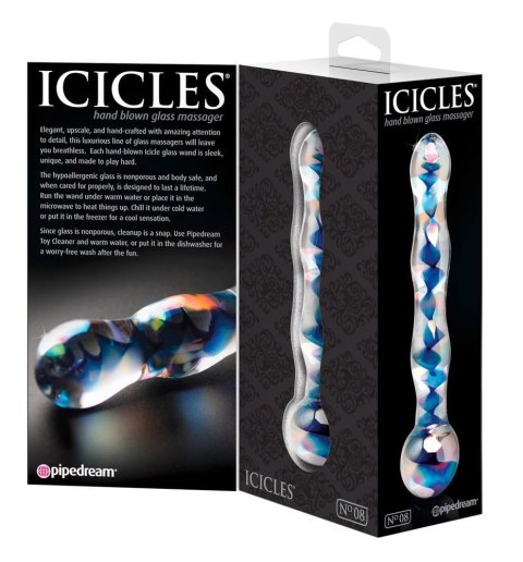 Icicles No. 8 Clear/Blue Icicles No. 8 Clear/Blue