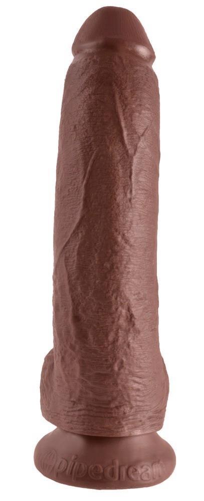 KC 9" Cock with Balls Brown KC 9" Cock with Balls Brown