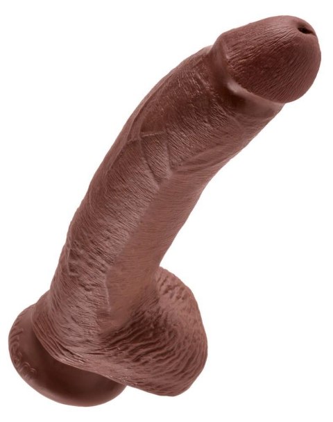 KC 9" Cock with Balls Brown KC 9" Cock with Balls Brown