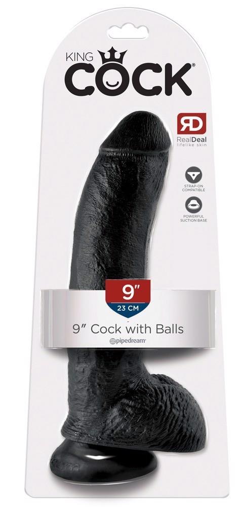KC 9" Cock with Balls Dark KC 9" Cock with Balls Dark