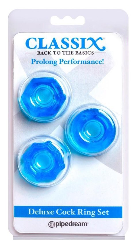 C Deluxe Cock Ring Set Blue C Deluxe Cock Ring Set Blue