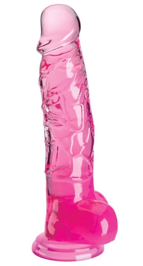 KingCockClear 8 w balls Pink KingCockClear 8 w balls Pink