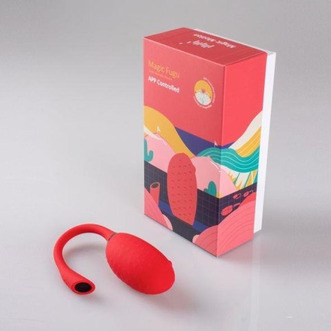 Fugu Smart Wearable Vibrator Red | Wibrator z aplikacją Fugu Smart Wearable Vibrator Red | Wibrator z aplikacją