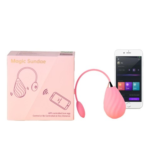 Magic Sundae App Controlled Love Egg Pink | Inteligentne Jajko Miłości Magic Sundae App Controlled Love Egg Pink | Inteligentne Jajko Miłości