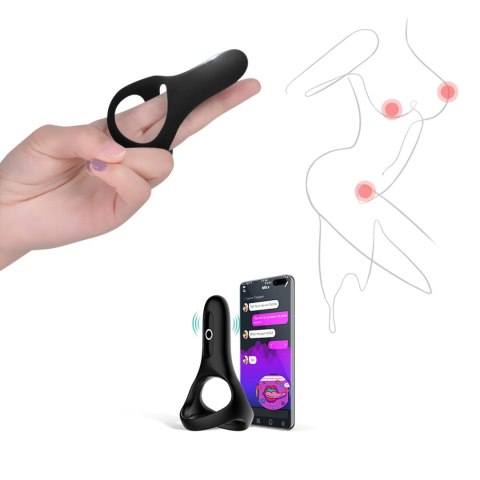 Pierścień na Penisa Sterowany Aplikacją | Rise Smart Wearable Cockring Black Pierścień na Penisa Sterowany Aplikacją | Rise Smart Wearable Cockring Black