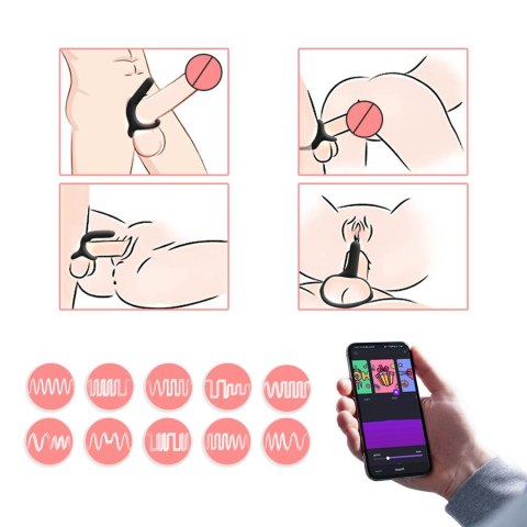Pierścień na Penisa Sterowany Aplikacją | Rise Smart Wearable Cockring Black Pierścień na Penisa Sterowany Aplikacją | Rise Smart Wearable Cockring Black
