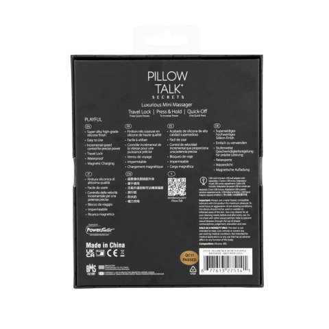 Pillow Talk - Secrets PlayfulClitoral Vibrator Blue Pillow Talk - Secrets PlayfulClitoral Vibrator Blue