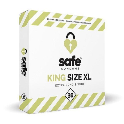 SAFE - Condoms King Size XL Extra Long & Wide (36 pcs) SAFE - Condoms King Size XL Extra Long & Wide (36 pcs)