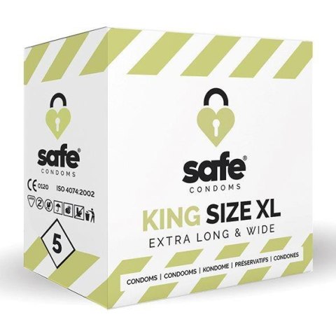 SAFE - Condoms King Size XL Extra Long & Wide (5 pcs) SAFE - Condoms King Size XL Extra Long & Wide (5 pcs)