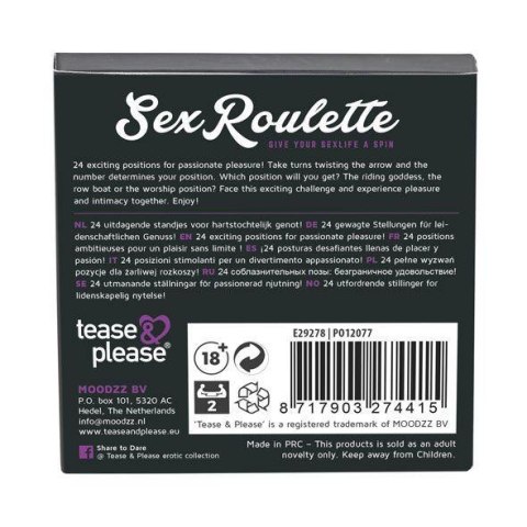 Sex Roulette Kamasutra (NL-DE-EN-FR-ES-IT-PL-RU-SE-NO) Sex Roulette Kamasutra (NL-DE-EN-FR-ES-IT-PL-RU-SE-NO)