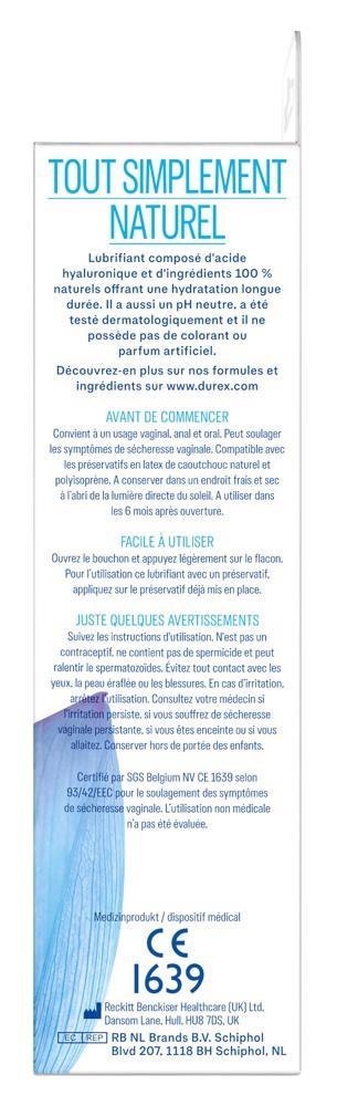 Durex Naturals Gel Extra 100ml Durex Naturals Gel Extra 100ml