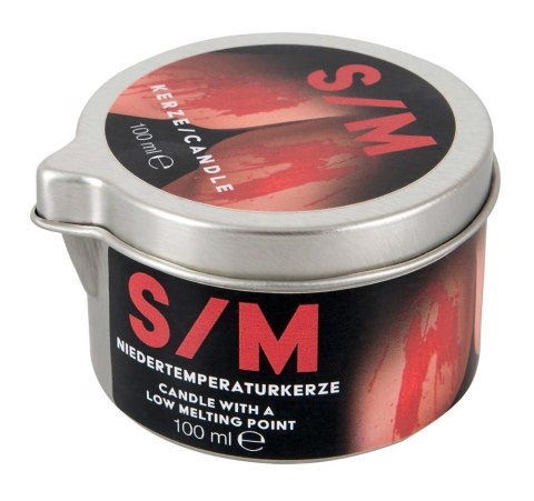 S/M Candle in a Tin red 100 g S/M Candle in a Tin red 100 g