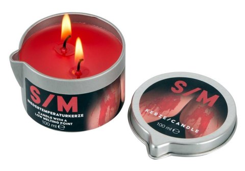 S/M Candle in a Tin red 100 g S/M Candle in a Tin red 100 g