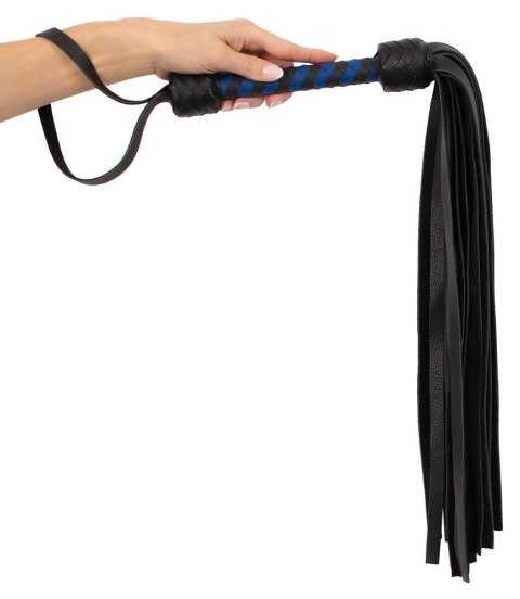 Leather flogger black/royal Leather flogger black/royal