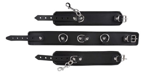 Leather neck and hand cuffs Leather neck and hand cuffs