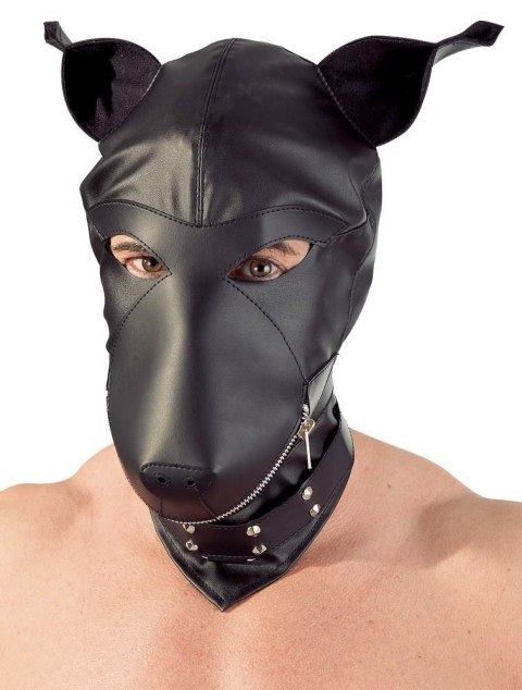 Imitation leather dog mask Imitation leather dog mask