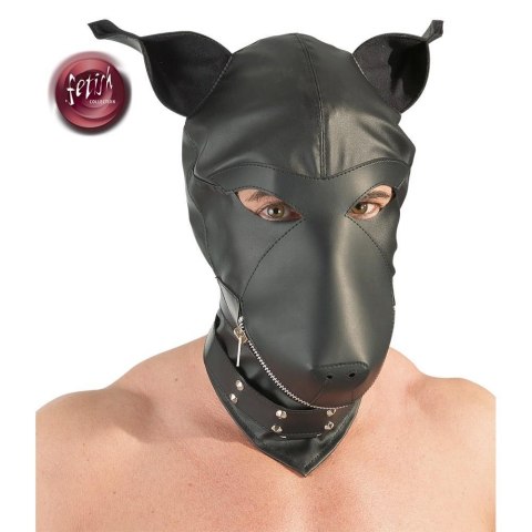 Imitation leather dog mask Imitation leather dog mask