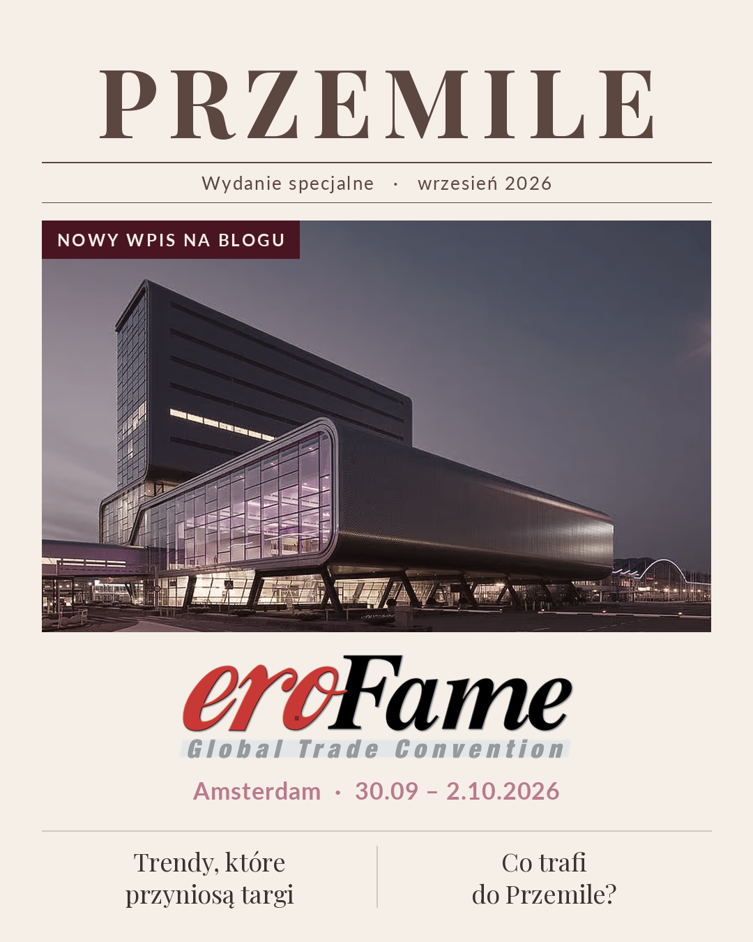 EroFame 2026: co przywiozą najważniejsze targi branży intymnej